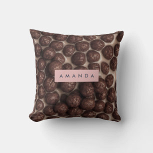 Personalized Chocolate Cereal Breakfast Cushion