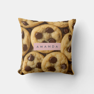 Personalized Chocolate Chip Cookie Cushion