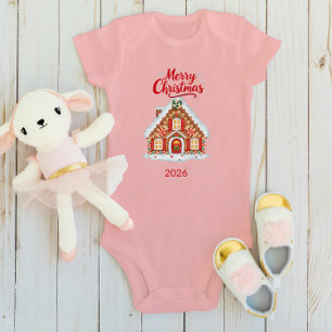 Personalized Christmas Baby Bodysuit - Name & 2026