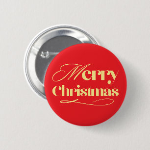 Personalized Christmas Button–Custom Seasonal Pin