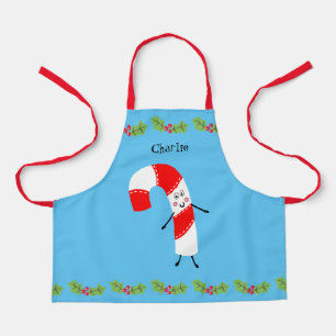Personalized Christmas Candy Cane Apron