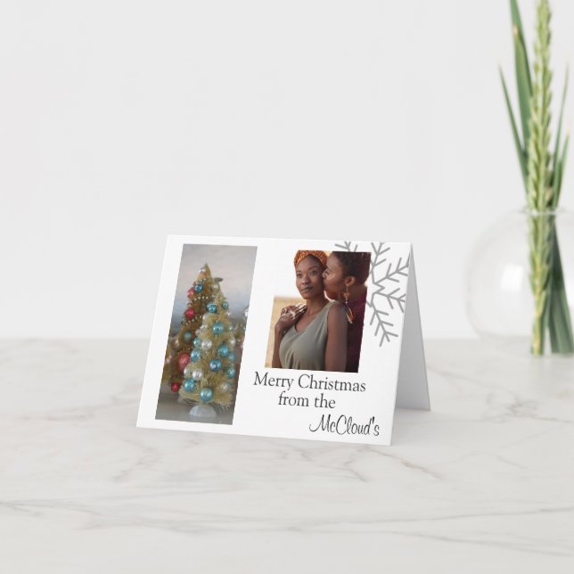 Personalized Christmas Card - Personal Photo's (Front)