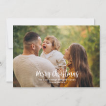 Personalized Christmas card with message