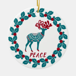 Personalized Christmas Ceramic Tree Decoration