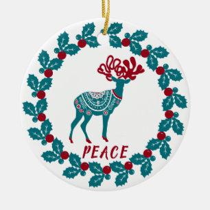 Personalized Christmas Ceramic Tree Decoration