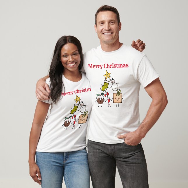 Personalized Christmas Crew T-Shirt (Unisex)