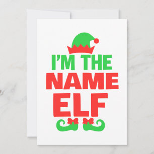 Personalized Christmas Elf Invitation