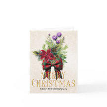 Personalized Christmas Floral Bouquet