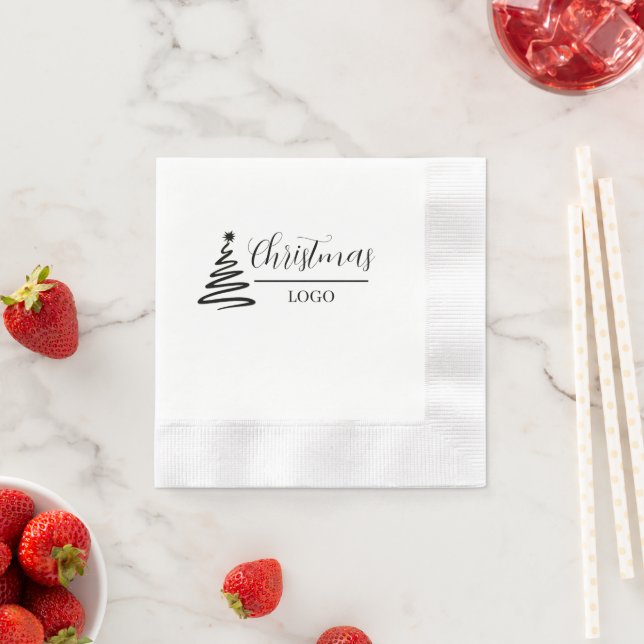 Personalized Christmas Gift Custom Modern T-Shirt Napkin (Insitu)