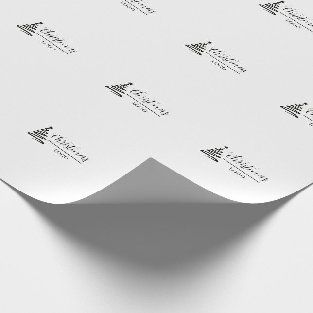 Personalized Christmas Gift Custom Modern T-Shirt Wrapping Paper (Corner)