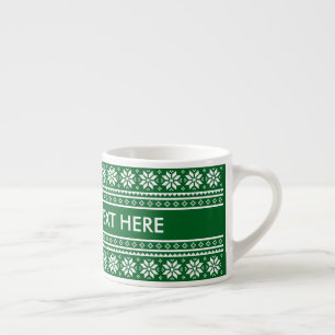 Personalized Christmas gift espresso coffee cup