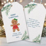 Personalized Christmas gift tags<br><div class="desc">Merry Christmas/Merry Christmas,  Gingerbread - Girl - Cookie,  gift day. Add your text / name and personalize your product quickly and easily.</div>