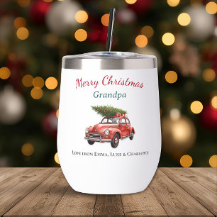 Personalized Christmas Grandpa Tumbler Gift