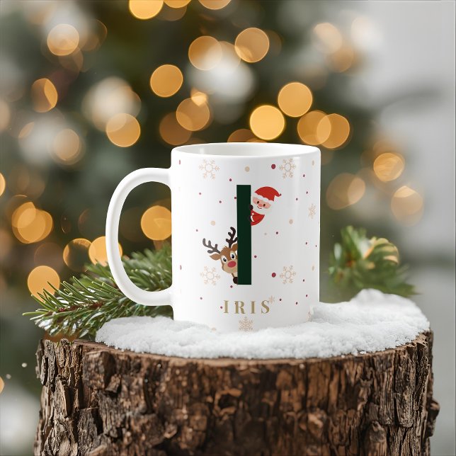 Personalized Christmas Monogram I Mug (Creator Uploaded)