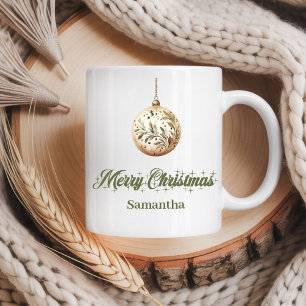 Personalized Christmas Mug Nordic Script Name