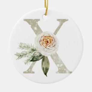 Personalized Christmas ornament with your initials