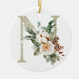 Personalized Christmas ornament with your initials