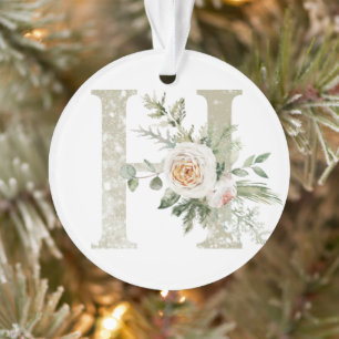 Personalized Christmas ornament with your initials