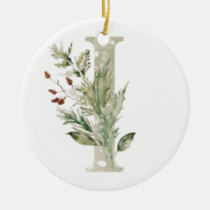 Personalized Christmas ornament with your initials