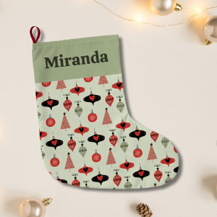 Personalized Christmas Ornaments Pattern Large Christmas Stocking