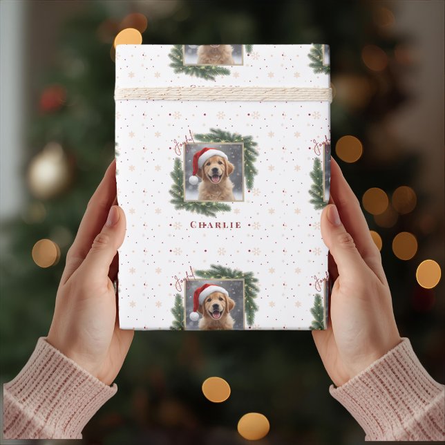 Personalized Christmas Pet Photo – Holiday Wrapping Paper (Creator Uploaded)