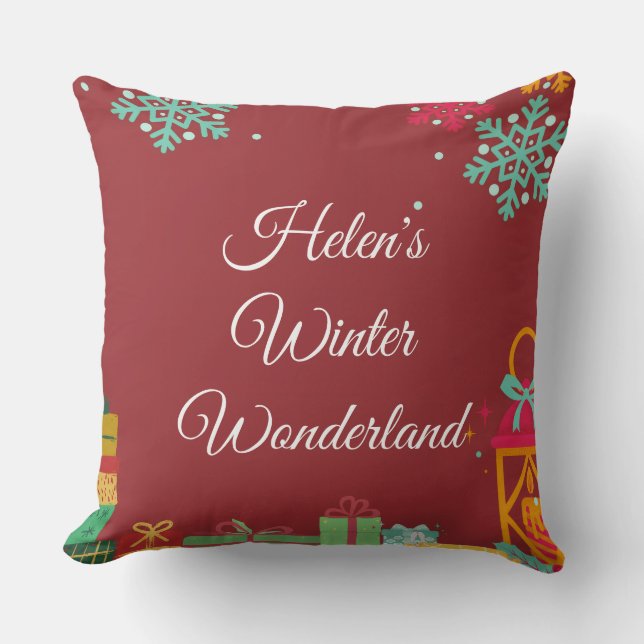 Personalized Christmas Pillow (Front)