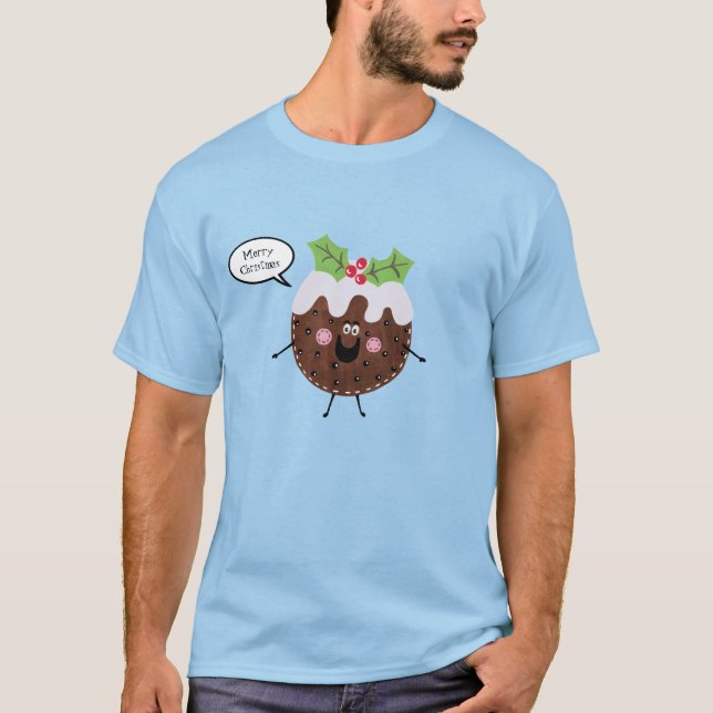 Personalized Christmas Pudding T-Shirt (Front)