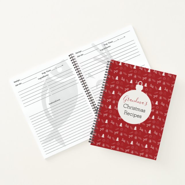 Personalized Christmas Recipe Book (Inside)