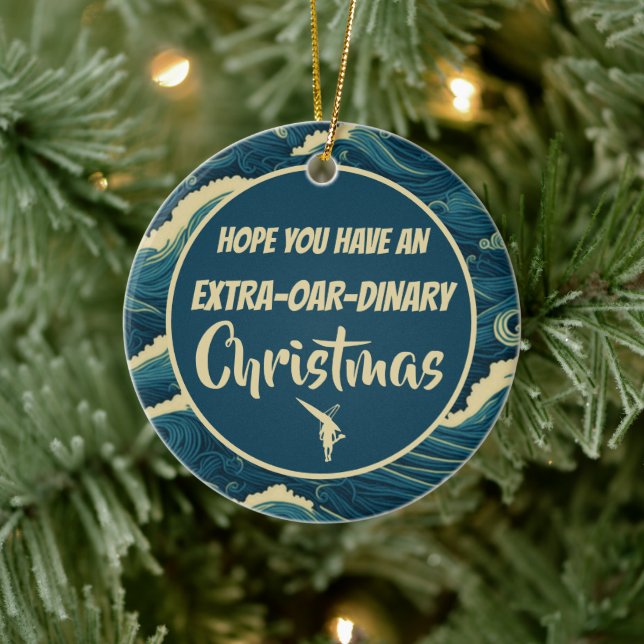 Personalized Christmas rowing funny Ornament (Tree)
