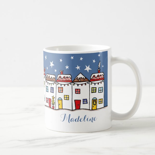 Personalized Christmas Snow Scene Mug Gift (Right)