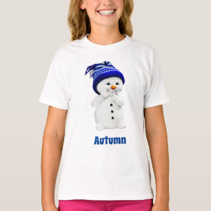 Personalized Christmas Snowman T-Shirt