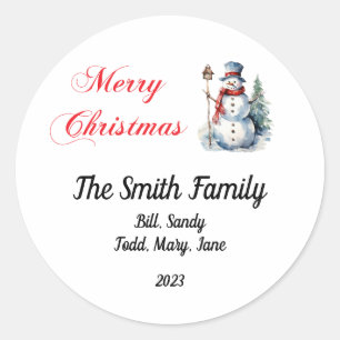 Personalized Christmas Stickers 