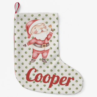 Personalized Christmas Stocking w/ Santa