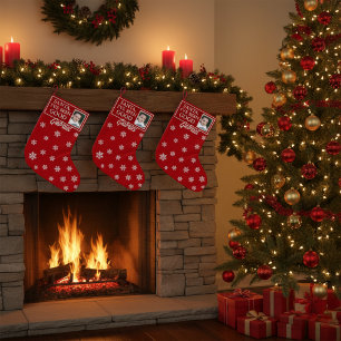 Personalized Christmas Stocking with Photo, Name