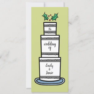 Personalized Christmas Wedding Invitation