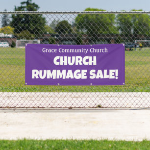 Personalized Church Rummage Sale! Banner