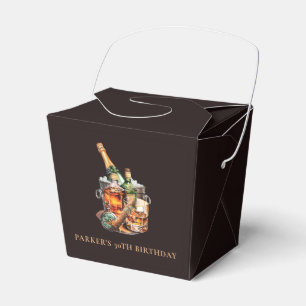 Personalized Cigar and Whisky Men's Birthday Favour Box