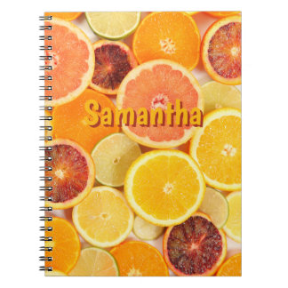 Personalized Citrus Notebook | Fresh Fruit School 
