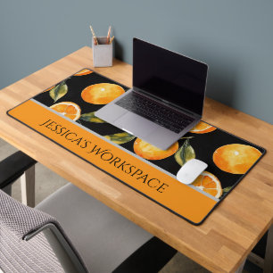 Personalized Citrus-Themed Desk Mat
