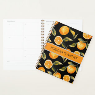 Personalized Citrus-Themed Planner