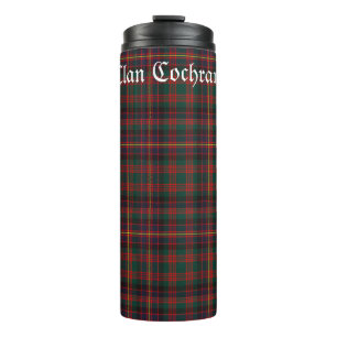 Personalized Clan Cochrane Tartan Thermal Tumbler