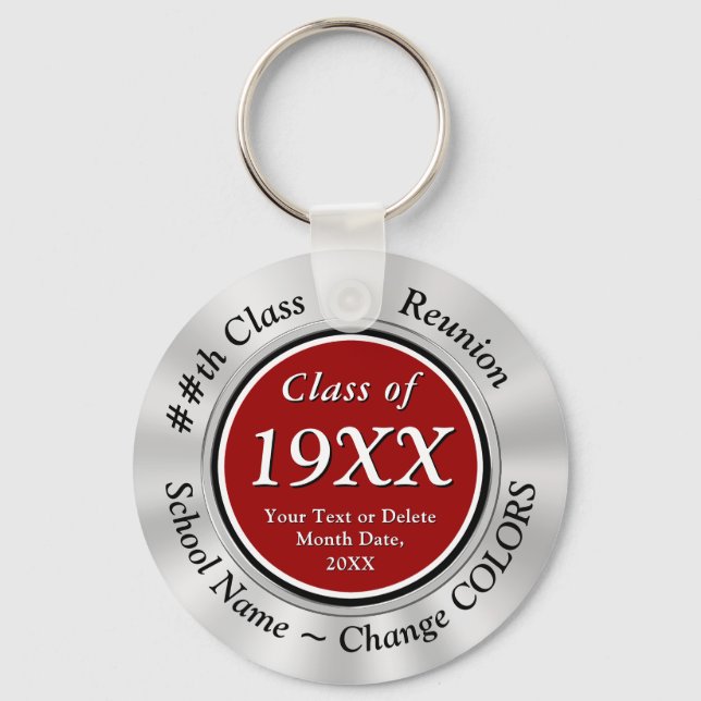 Personalized Class of 1959 Class Reunion keychains (Front)