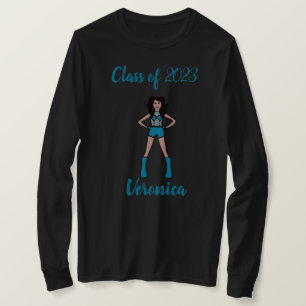 Personalized Class of 2023 Majorette Shirt Aqua