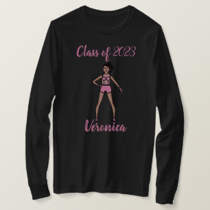 Personalized Class of 2023 Majorette Shirt Pink 