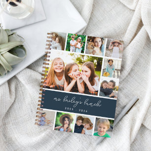 Personalized Class Photo Collage Teacher Notebook