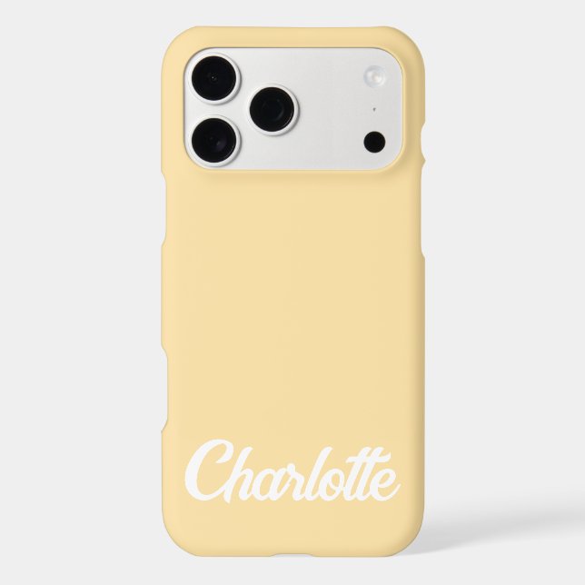 Personalized Classic Elegant Monogram Beige colour (Back)