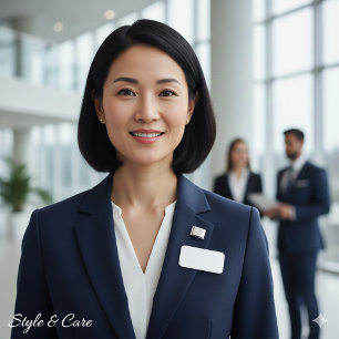 Personalized Classic Name Tag –3" X 1.5" Size