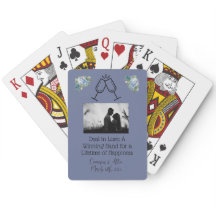 Personalized Classic Wedding Playing Cards