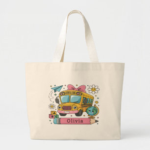 Personalized Classroom Gift for Back to School Large Tote Bag