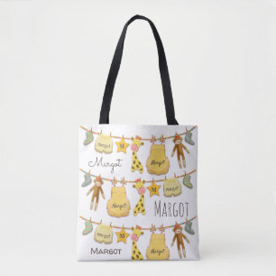 Personalized Clothesline Tote Bag